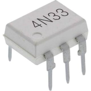 Optoacoplador 4N33 DIP-6 con salida Darlington para aislamiento galvánico y control de señales electrónicas