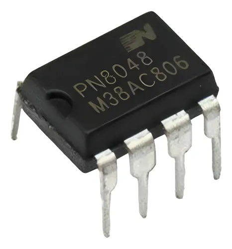 Circuito Integrado PN8048 Controlador PWM Offline DIP-8 Circuito integrado PN8048 controlador PWM/PFM para fuentes conmutadas no aisladas con MOSFET de 650V integrado en encapsulado DIP-8.