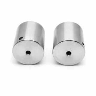 Par de rin llantas Minisumo 31×23 mm con rin de aluminio CNC, caucho de silicona y tornillos para robots de competencia.