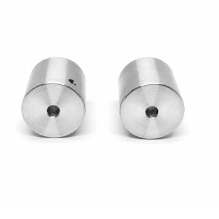 Par de rin llantas para robot Sumo de 45×32 mm con rin de aluminio CNC, caucho de silicona de alta adherencia y tornillos para eje de 3 mm.