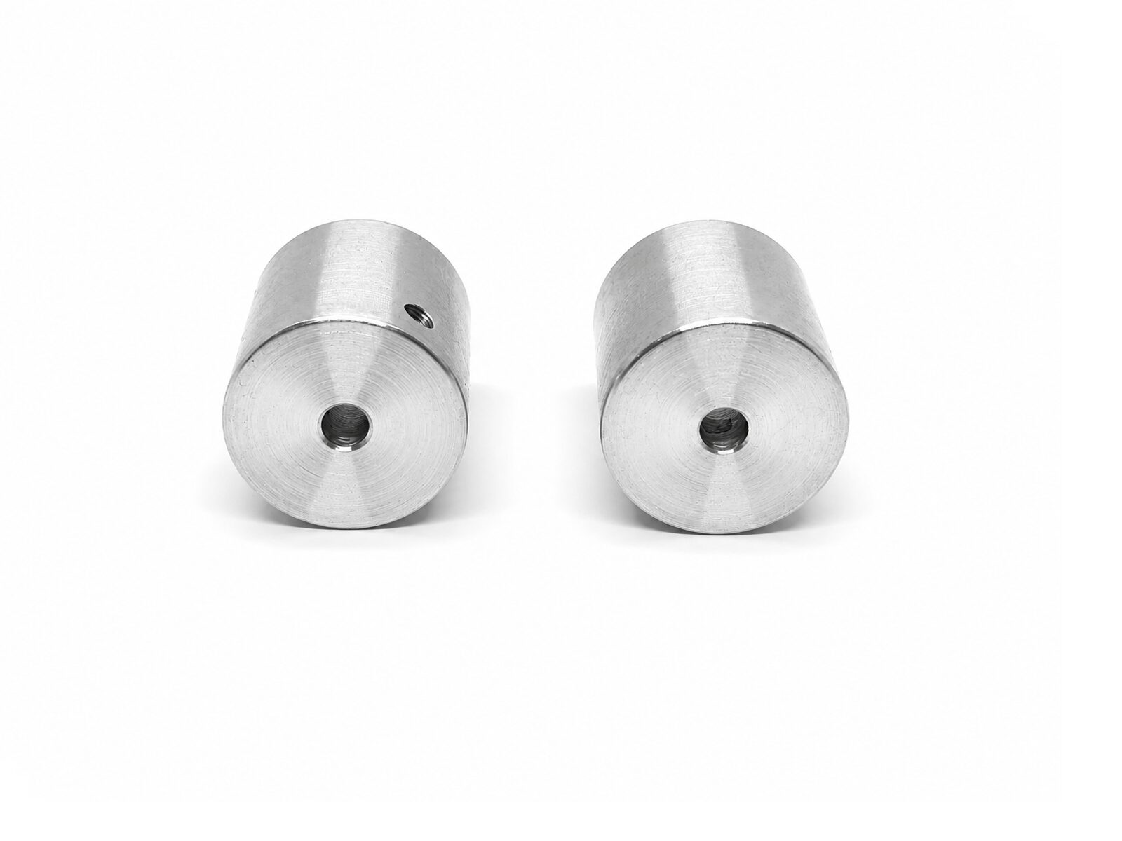 Rin Llantas de Sumo 45×32mm con Tornillos Par de rin llantas para robot Sumo de 45×32 mm con rin de aluminio CNC, caucho de silicona de alta adherencia y tornillos para eje de 3 mm.