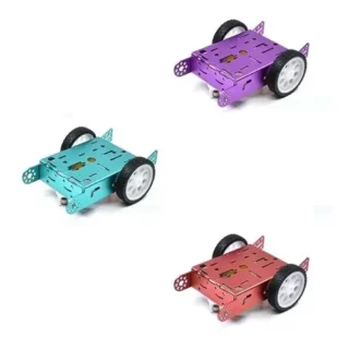 Chasis de Coche Robot 2WD de Aluminio para proyectos DIY