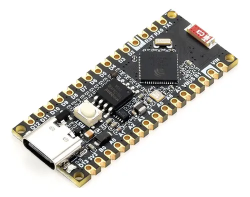 Placa de Desarrollo ESP32 Nano S3 Placa de desarrollo ESP32 Nano S3 basada en ESP32-S3 con Wi-Fi y Bluetooth BLE para proyectos IoT y robótica.