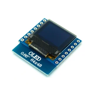 Shield OLED 0.66 64x48 para D1 Mini