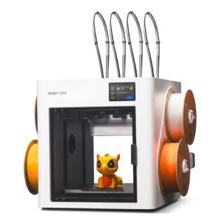 Impresora 3D Snapmaker U1 FDM con cinco cabezales independientes para impresión multicolor y multimaterial.