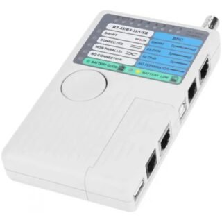 Probador de cables de red 4 en 1 RJ45 RJ11 USB BNC para Cat5 y Cat6