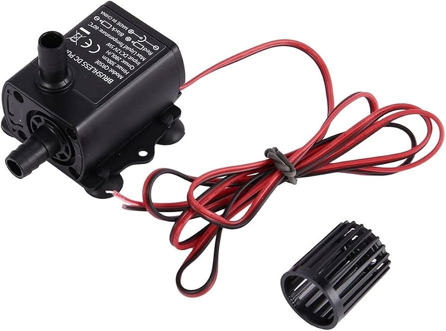Mini Bomba de Agua Sumergible Brushless 12V 5W para Acuario y Fuentes Mini bomba de agua sumergible brushless 12V 5W para acuario