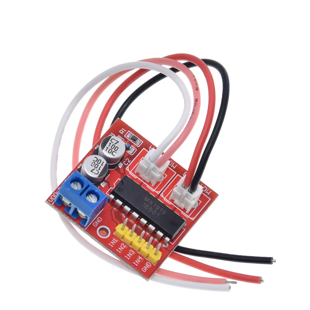 Módulo Controlador de Motor MX1919 2.5A Dual H-Bridge – Driver para Motores DC Módulo controlador de motor MX1919 de doble puente H 2.5A