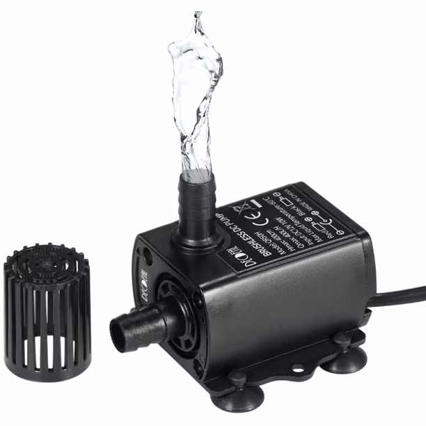 Mini Bomba de Agua Sumergible Brushless 12V 5W para Acuario y Fuentes Mini Bomba de Agua Sumergible Brushless 12V 5W para Acuario y Fuentes - Imagen 3