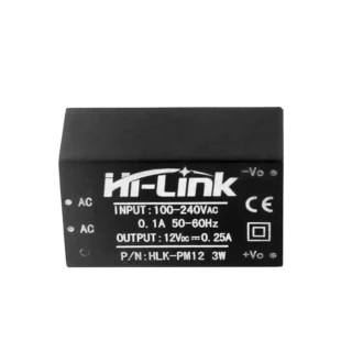 Módulo de fuente AC-DC HLK-PM12 12V 3W 250mA
