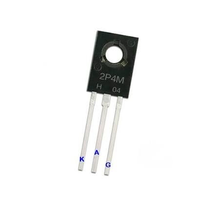 Tiristor SCR 2P4M TO-126 400V 2A Tiristor SCR 2P4M TO-126 400V 2A - Imagen 3